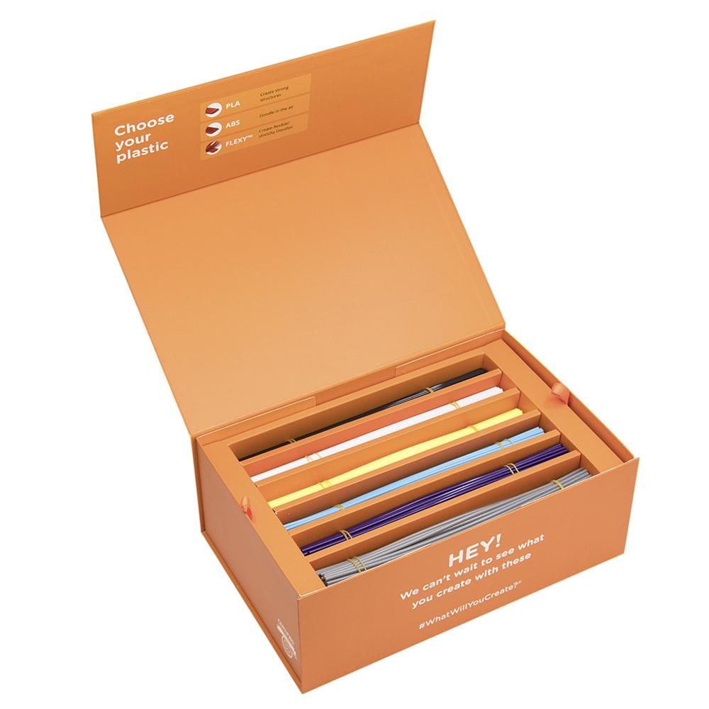3Doodler EDU Create+ Learning Pack Plastic Kit, 1200 Strands - EDU Plastic